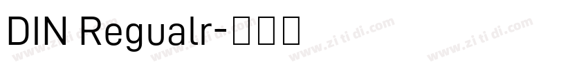DIN Regualr字体转换